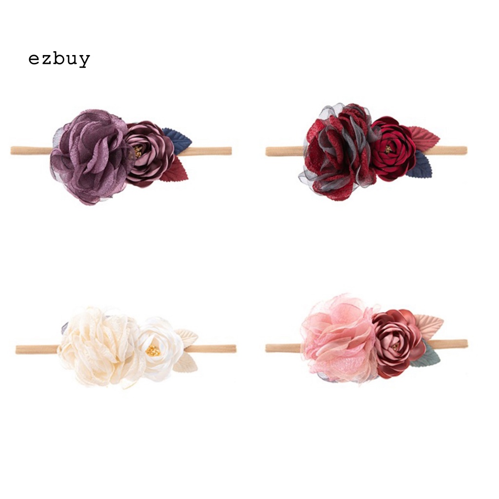 Băng Đô Hoa Hồng Mềm Mại Thoải Mái Sáng Tạo Cho Bé