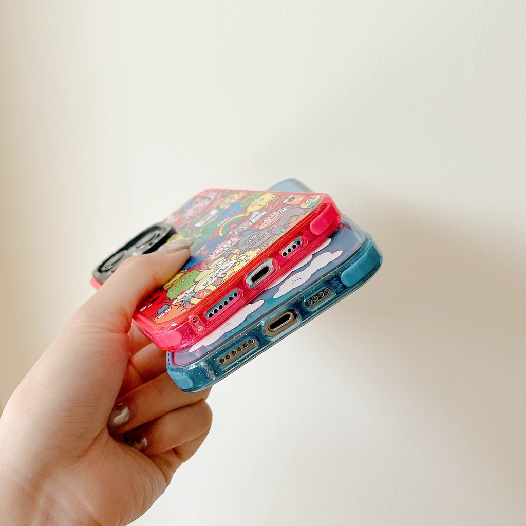 Ốp Điện Thoại Acrylic Cứng Hình Đám Mây Mùa Hè Cho iPhone 15 14 13 12 11 Pro Max Plus