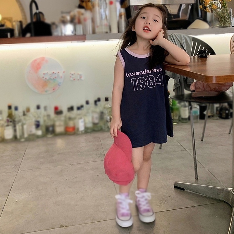 Khung Treo Đồ Dùng Em Bé Tiện Dụng Chất Lượng Cao❤Đầm Không Tay In Chữ Phong Cách Hàn Quốc Dễ Thương Thời Trang Mùa Hè Dành Cho Bé Gái 3-8 Tuổi