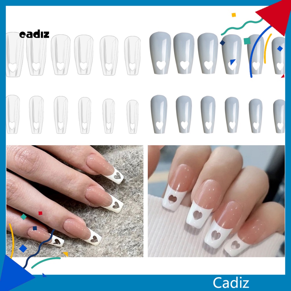 Túi 504 Móng Tay Giả Màu Sắc Tự Nhiên Không Phai Màu Trong Suốt