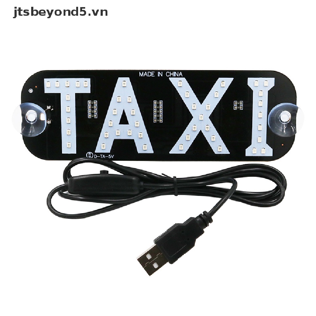Đèn led xe TAXI 12V chỉ báo năng lượng kính chắn gió sạc USB có công tắc