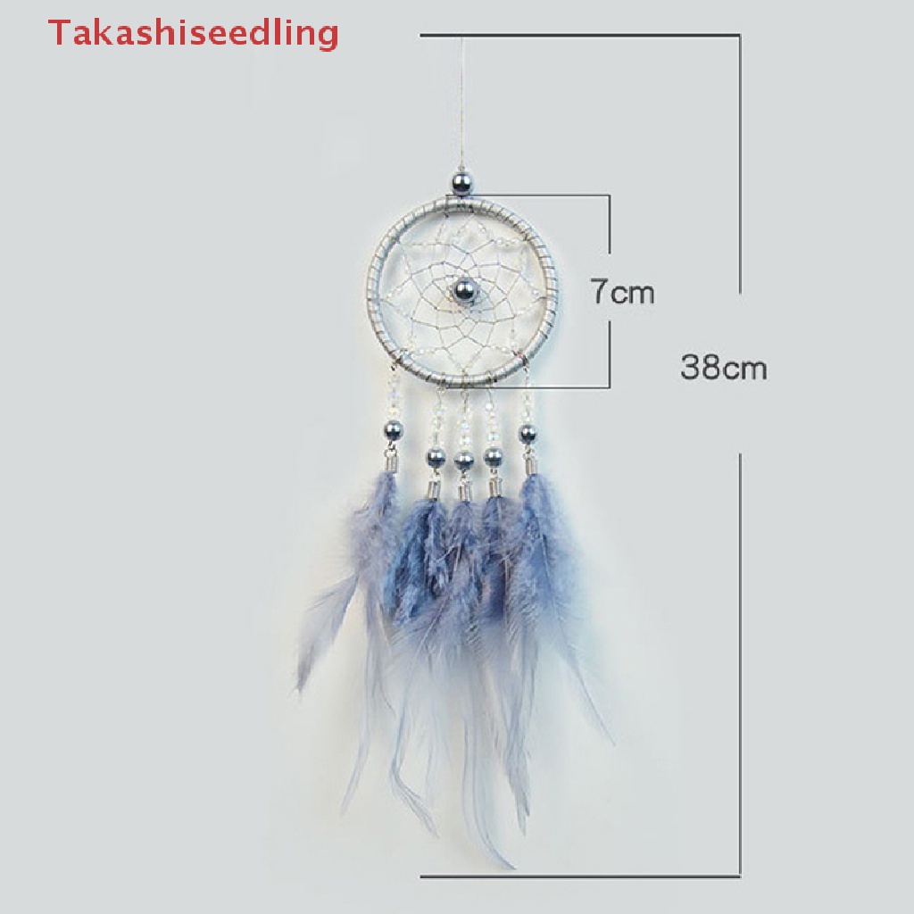 Dreamcatcher Đính Lông Vũ Treo Trang Trí Nội Thất Xe Hơi