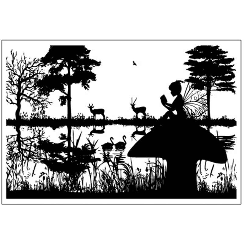 Con Dấu Silicone Trong Suốt In Nổi Hình Thiên Thần Trang Trí Sổ Tay DIY