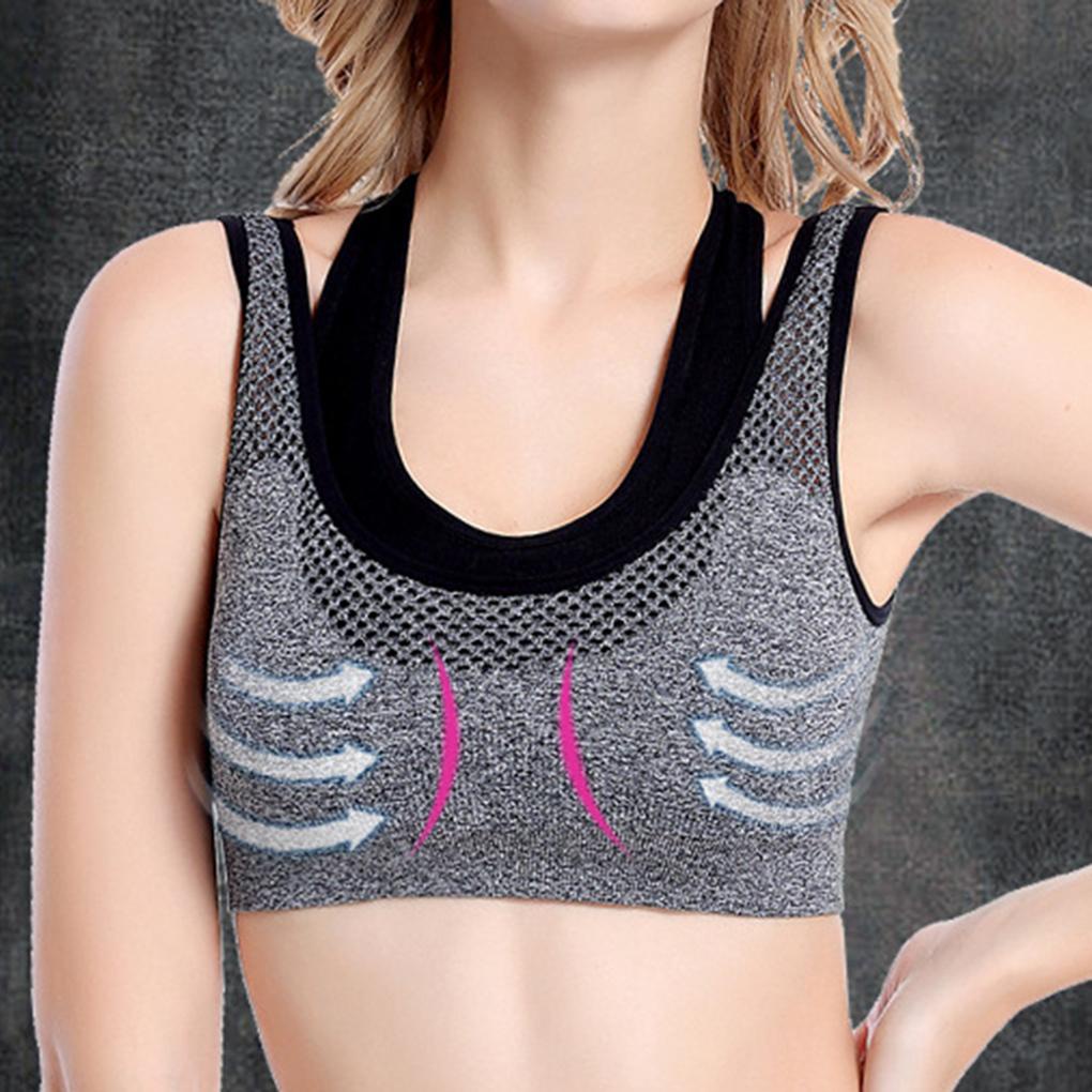 Áo Ngực Thể Thao Hai Lớp Không Đường May Có Mút Đệm
