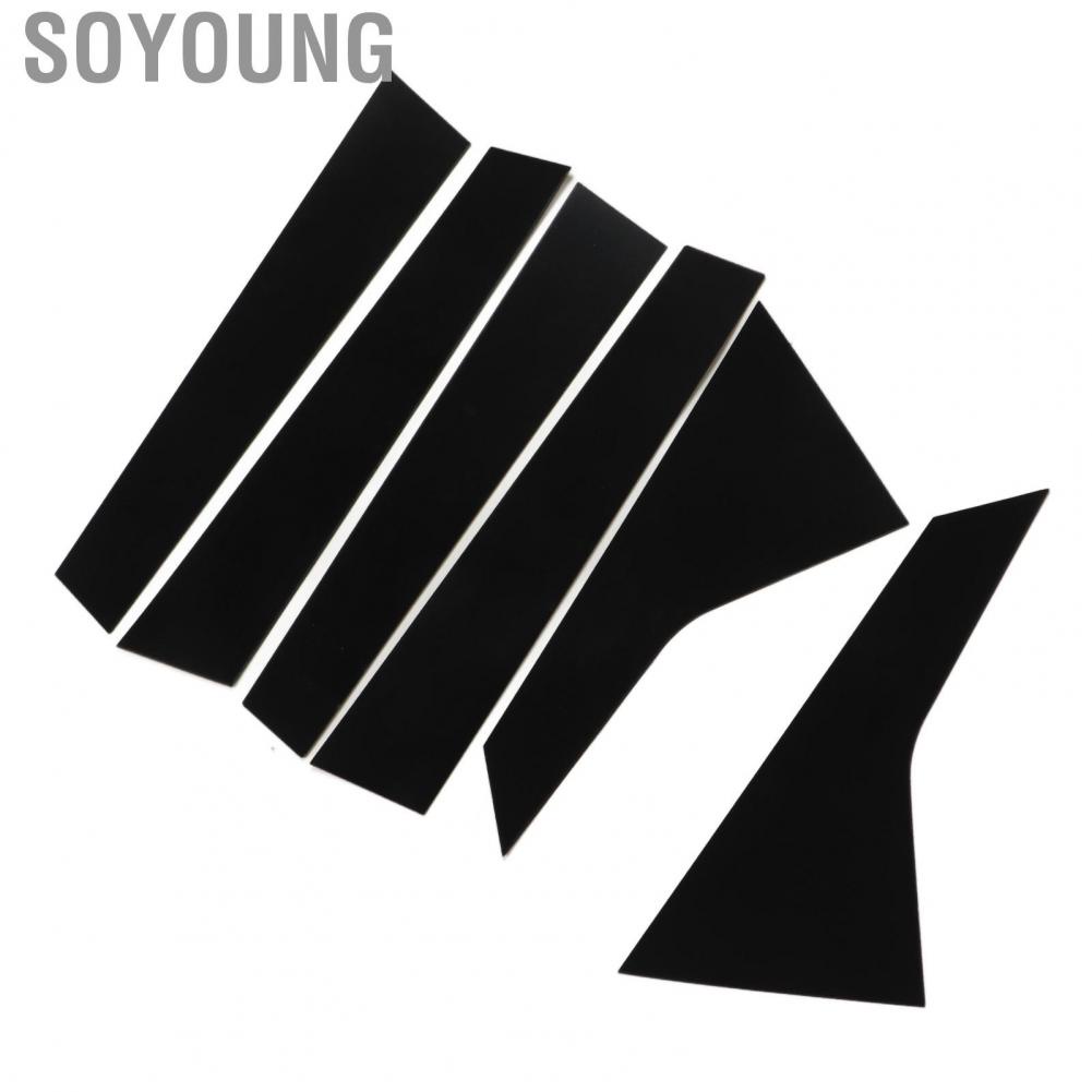 Soyoung Car Window Strip Sticker  Scratch Resistant Trim Firm Lightweight for Civic