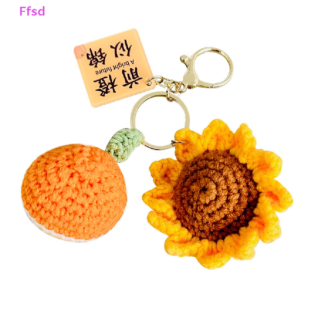 {Ffsd} Móc Khóa Hình Hoa Hướng Dương Móc Lông Xù Sáng Tạo * Bán Chạy