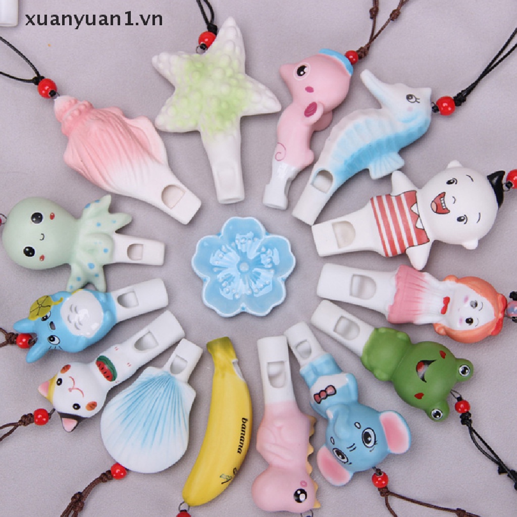 Vòng cổ Mặt Còi Hình Cây Nấm Bằng Sứ Dễ Thương Cho Bé