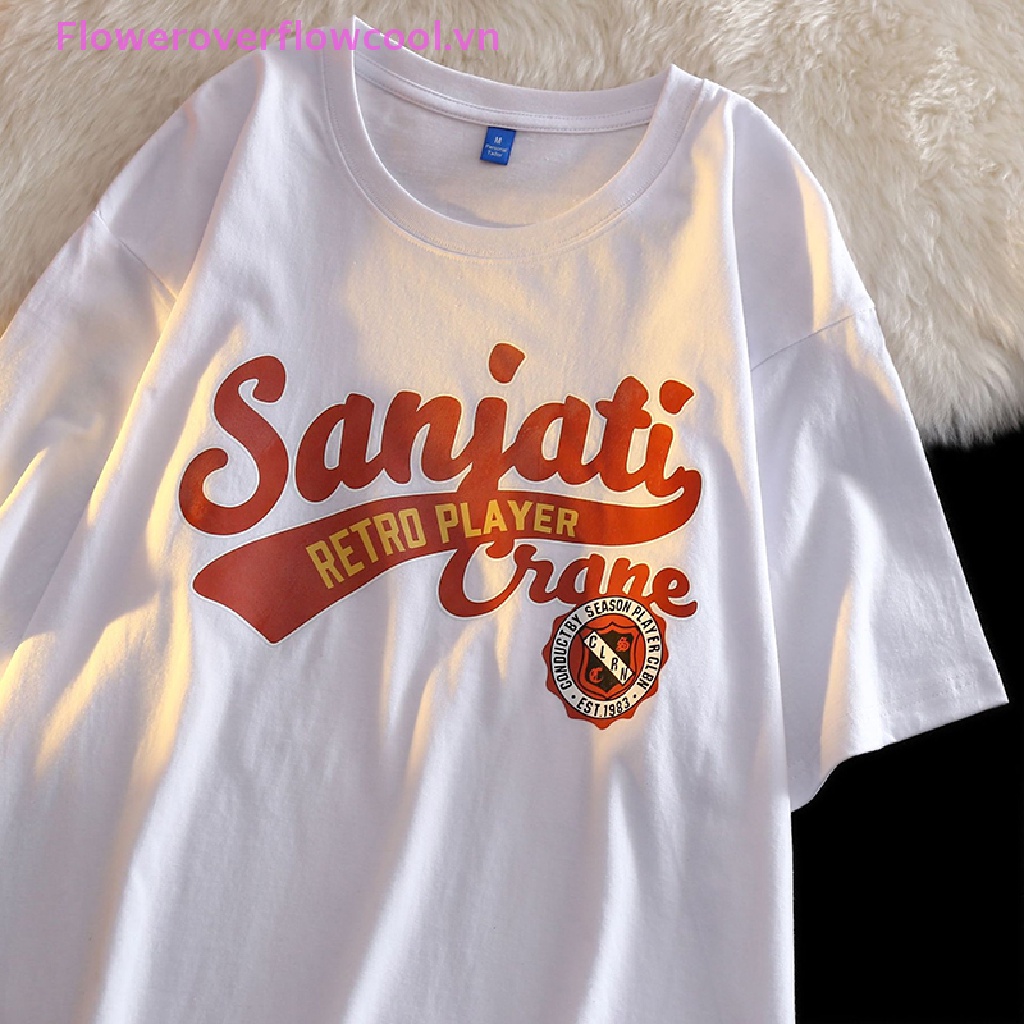 Áo Thun Nữ Ngắn Tay In Chữ Phong Cách Retro