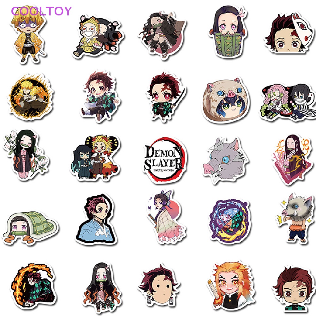 Set 100 Miếng Dán PVC Họa Tiết Graffiti Nhật Bản Trang Trí Vali / Guitar / Guitar