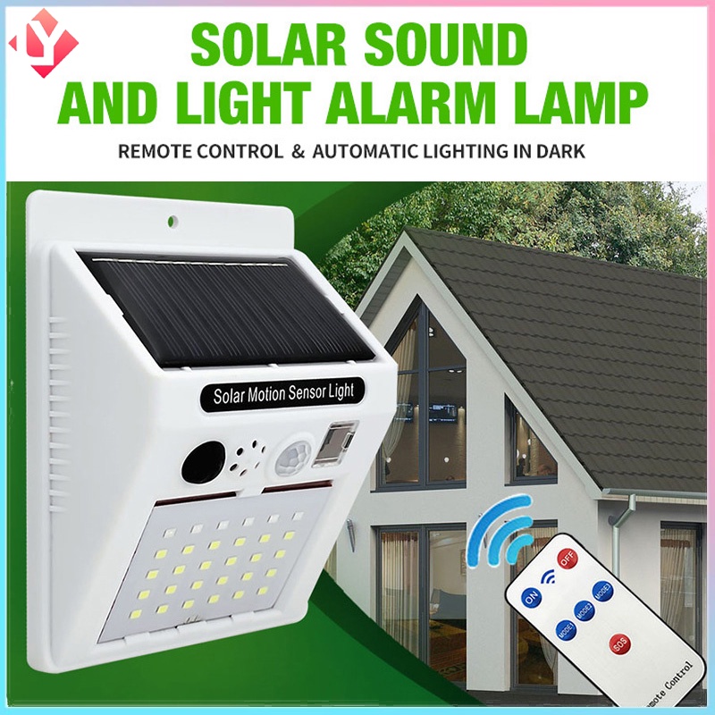 Đèn Báo Động Chống Trộm Sử Dụng Năng Lượng Mặt Trời Điều Khiển Từ Xa