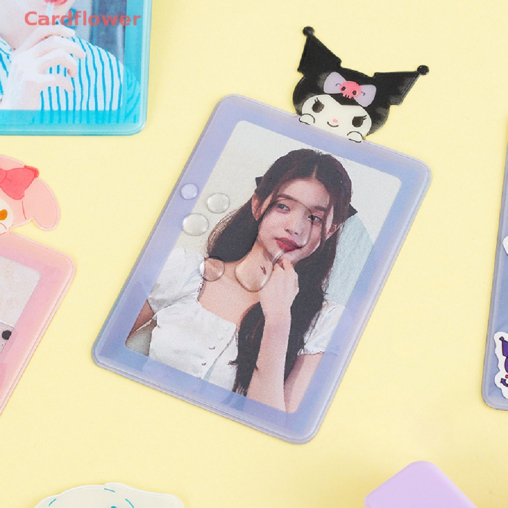 < Cardflower > Túi Đựng Ảnh Thẻ ID / Thẻ Ngân Hàng / Xe Buýt Hình Thỏ / Gấu Kpop Kawaii Có Dây Treo Bảo Vệ Cho Học
