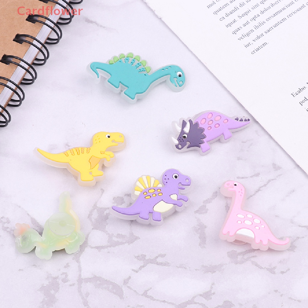 1 Phụ Kiện Trang Trí Giày Hình Khủng Long Phát Sáng Dễ Thương Mới