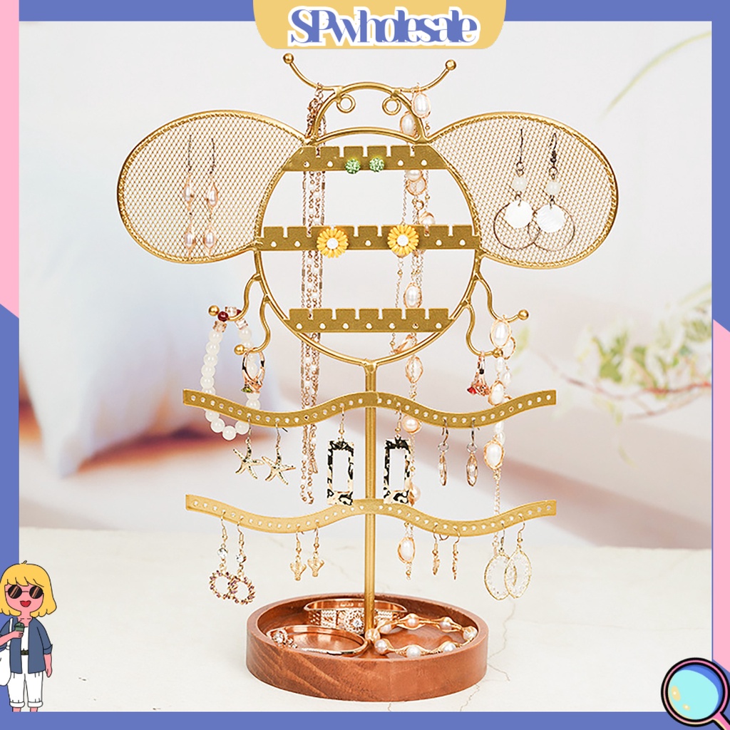 <SPwholesale> Giá Đỡ Trưng Bày Trang Sức Hình Tai Mèo Bằng Sắt Rèn Luyện Không Gian