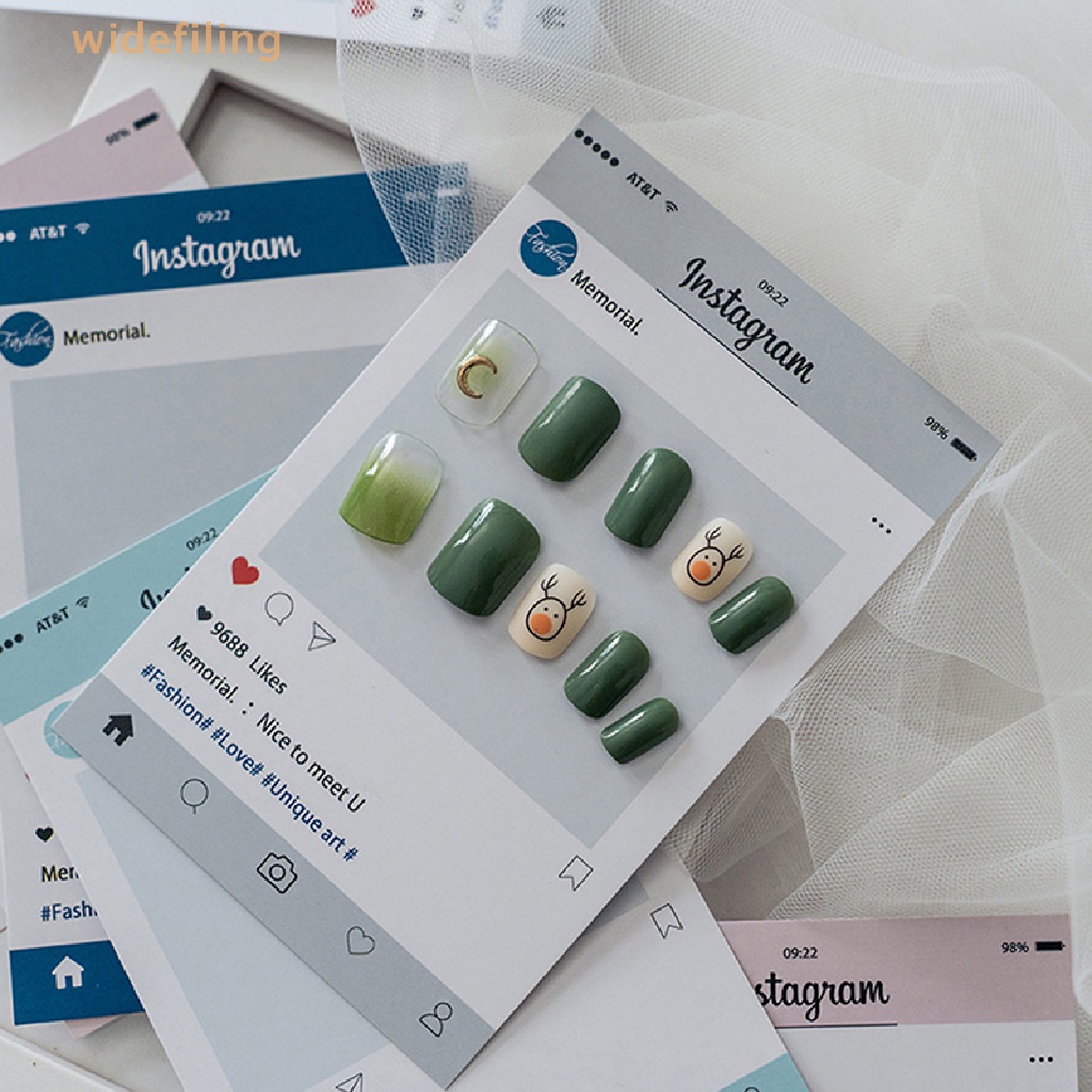 Bộ 10 Thẻ Giấy Cứng Trưng Bày Móng Tay Nghệ Thuật