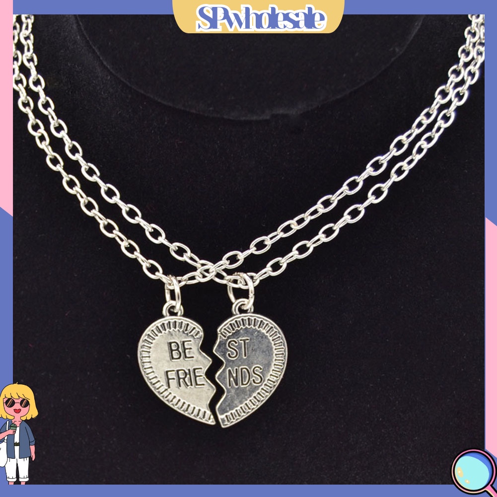 <SPwholesale> Bộ 2 Vòng cổ Mặt Hình Trái Tim Thời Trang Cho Cặp Đôi
