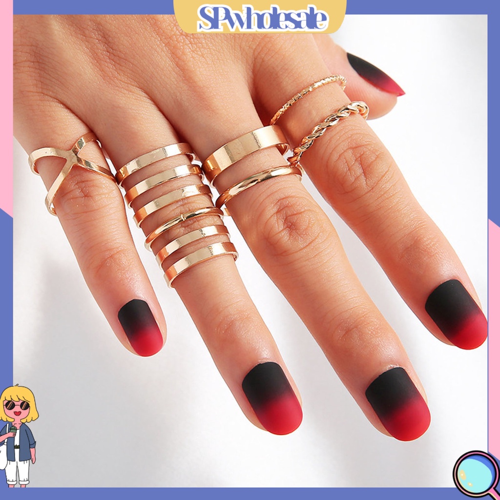 <SPwholesale> Bộ 8 Nhẫn Thời Trang Thanh Lịch Dành Cho Nữ