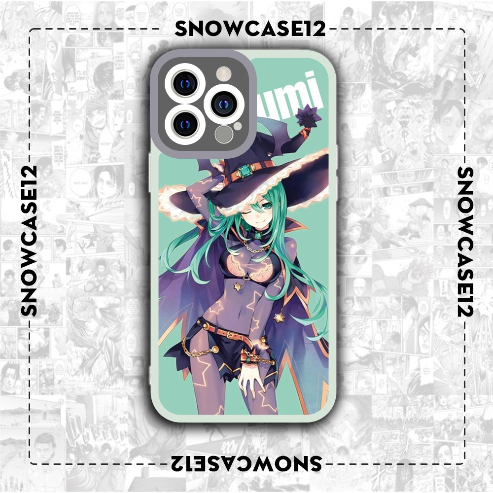 Ốp iphone cạnh vuông Snowcase12 natsumi date a live 6/6s/7plus/8plus/x/xr/xs/11/12/13/pro/max/plus/promax/14