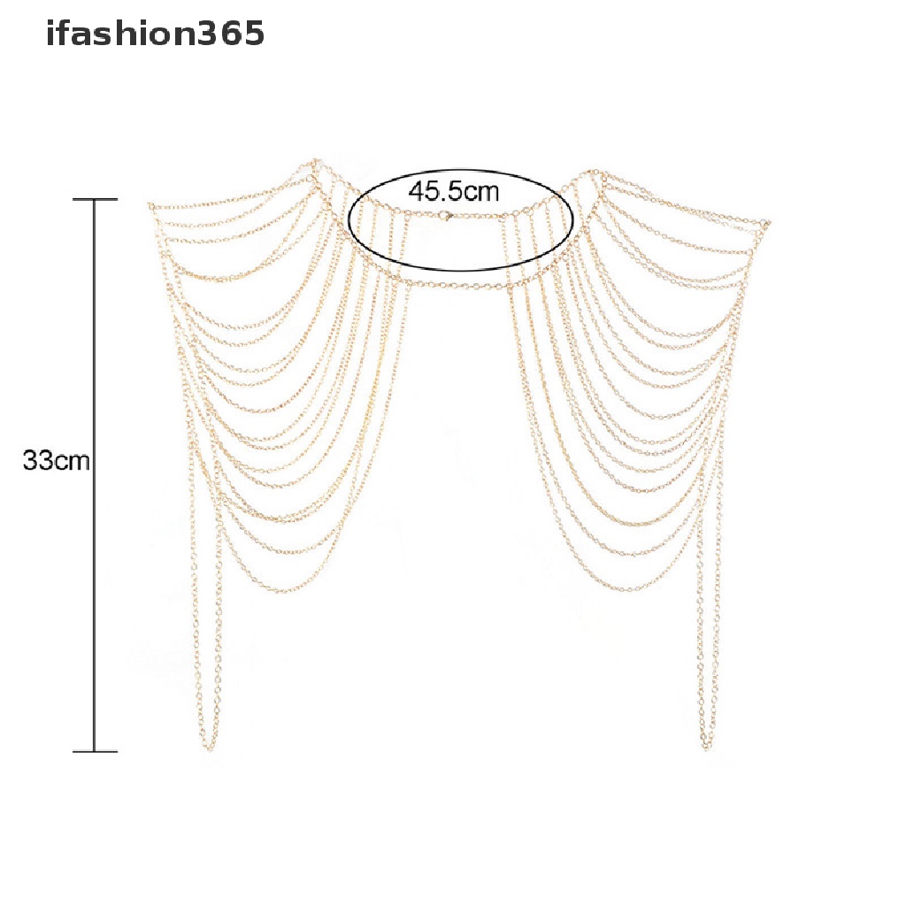 [ifashion365] Vòng cổ Cơ Thể Dạng Chuỗi Tua Rua Thời Trang Quyến Rũ Cho Nữ