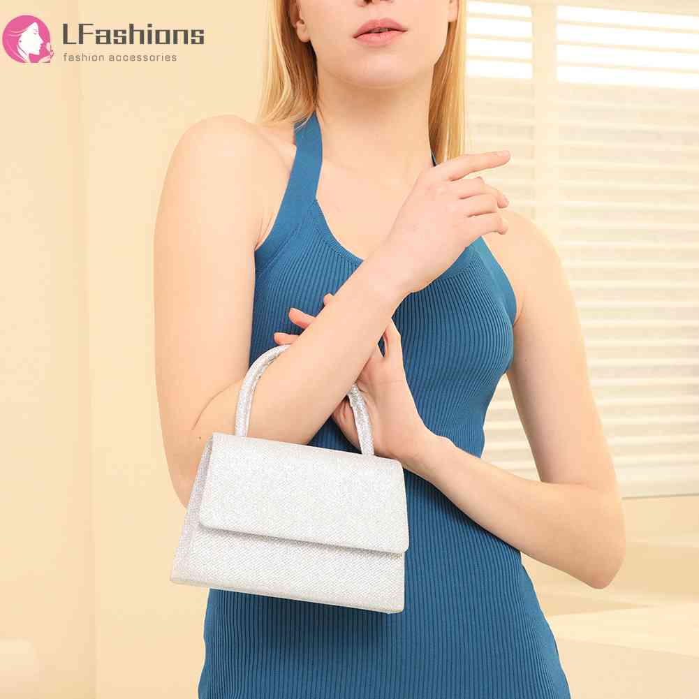 ❀ Áo Thun In Chữ Lovefashionss Thời Trang ❀ Ví Cầm Tay Mini Đính Kim Sa Lấp Lánh Thời Trang Dự Tiệc Cho Nữ