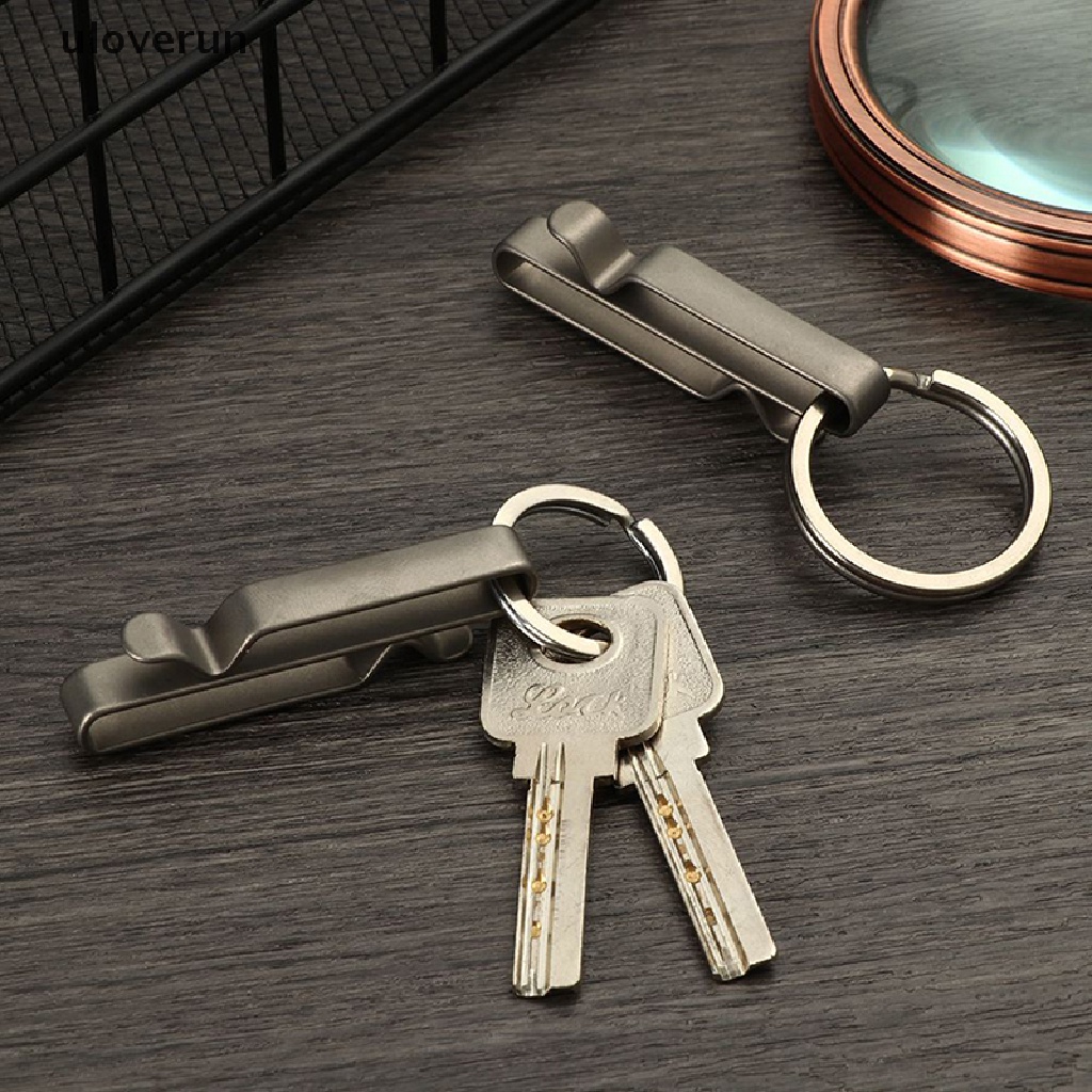 Uloverun Móc Khóa Dây Ruy Băng Bằng Hợp Kim Titan Đi Bộ Đường Dài Nhanh Chóng vn