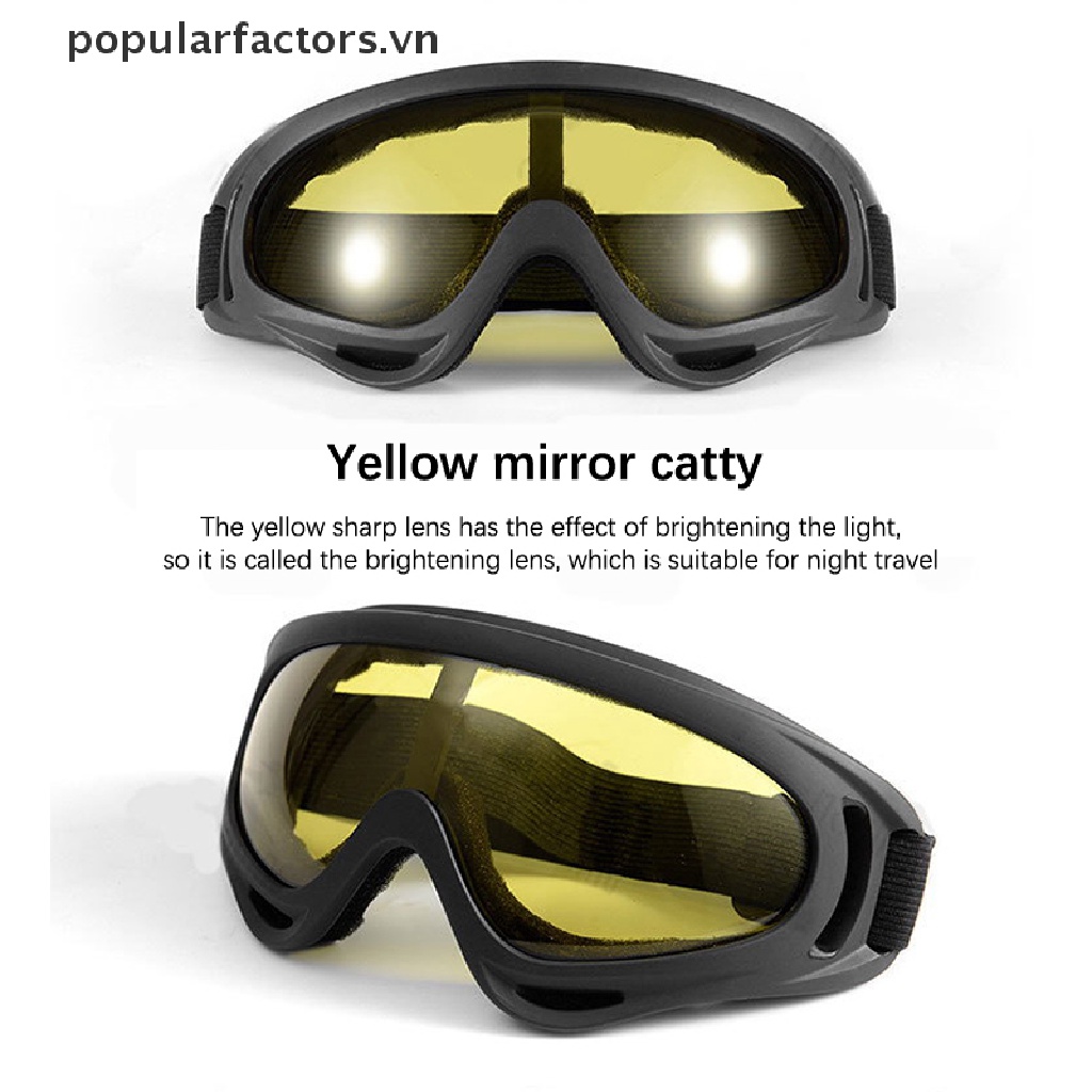 [Phổ Biến] Kính Râm Bảo Vệ Chống Gió Thời Trang Đi Xe Máy Địa Hình ATV UTV [VN]