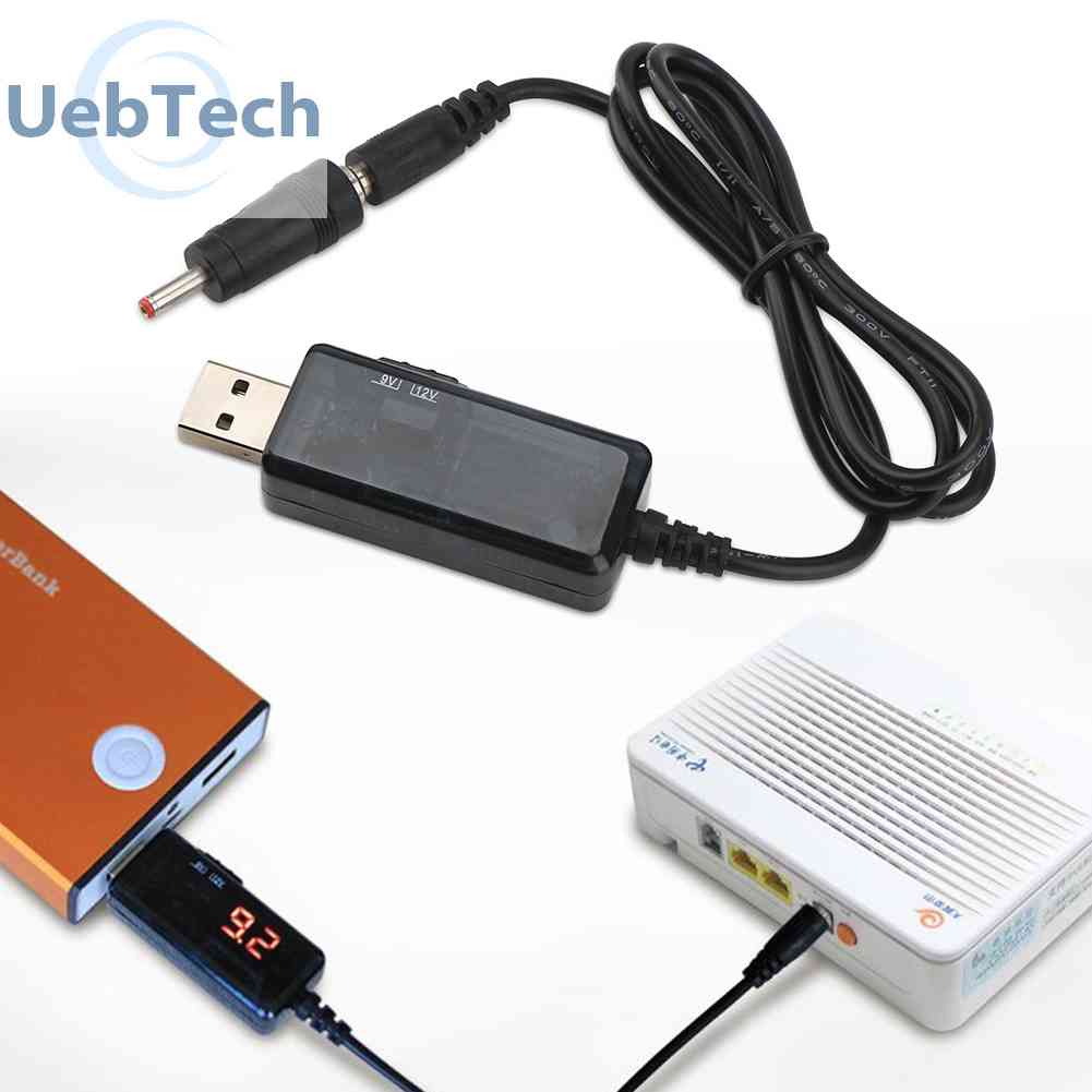 Cáp ChuyểN ĐổI Tăng ĐiệN ÁP DC 5V Sang 9V 12V USB + KếT NốI 3.5x1.35mm