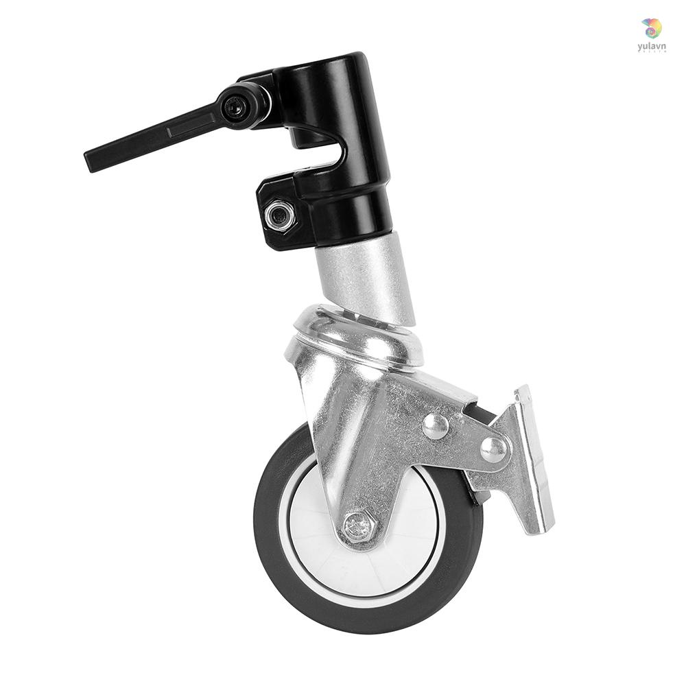 Bộ 3 Bánh Xe Xoay Tròn Đường Kính 25mm Kèm Giá Đỡ Ba Chân Hỗ Trợ Chụp Ảnh Chuyên Nghiệp
