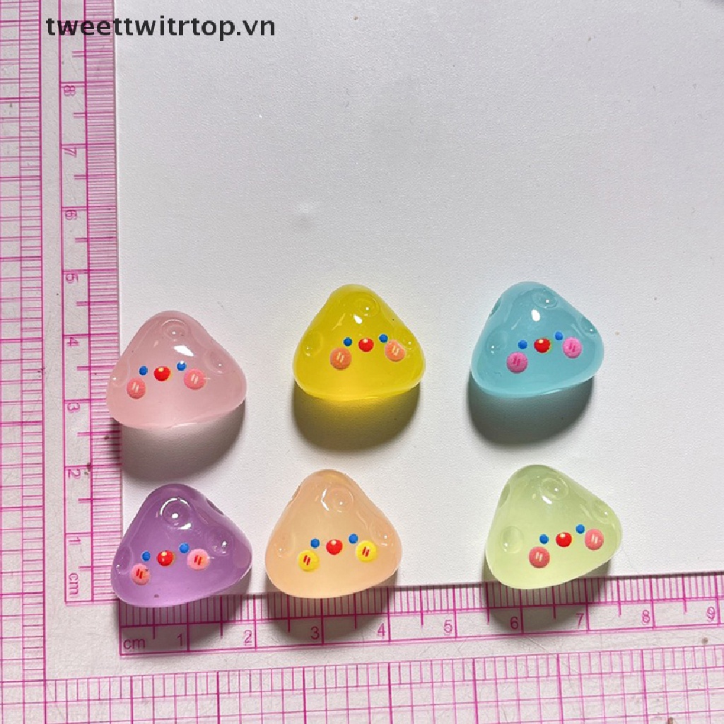 Set 5 Đồ trang trí Phô Mai Dạ Quang Dùng Để Trang Trí