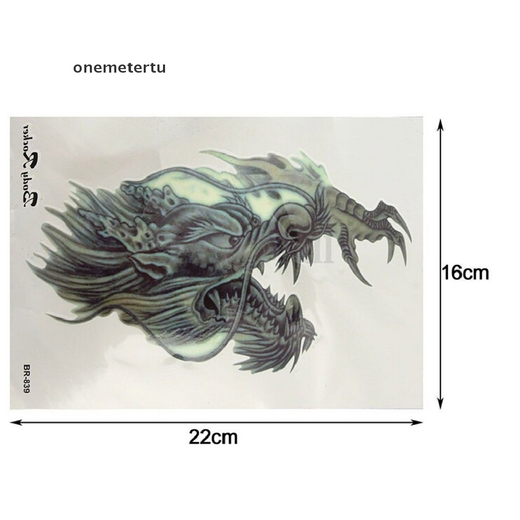 Nhiệt Kế Một Chiều Tiện Dụng Chất Lượng Cao Hình Xăm Dán Tạm Thời Hình Rồng 3D / Cánh Tay / Cơ Thể Chống Thấm Nước Có Thể Tháo Rời