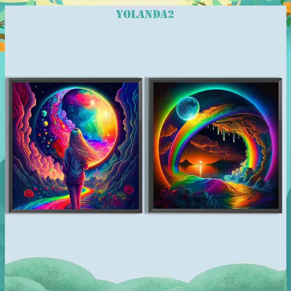 Tranh Đính Đá Kim Cương Toàn Bộ 5D DIY Hình Vẽ Trừu Tượng Trang Trí Nhà Cửa