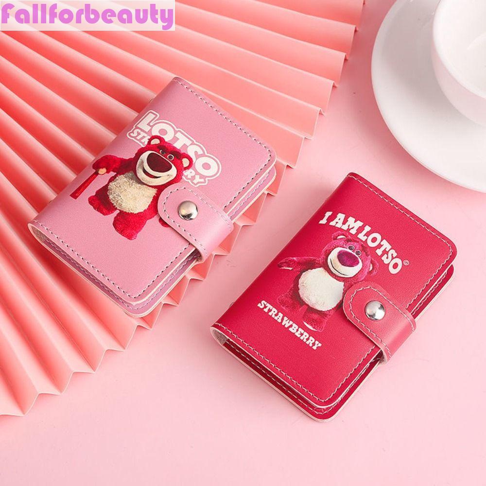 Vỏ Bảo Vệ Thẻ Xe Buýt / Thẻ Đa Năng Họa Tiết Gấu / Dâu Tây Dễ Thương Cho Nữ