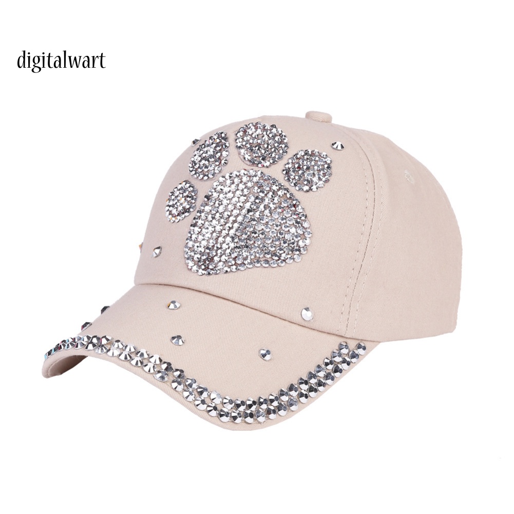 Kỹ Thuật Số| Mũ Lưỡi Trai Đính Đá Lấp Lánh Thời Trang Cho Nữ