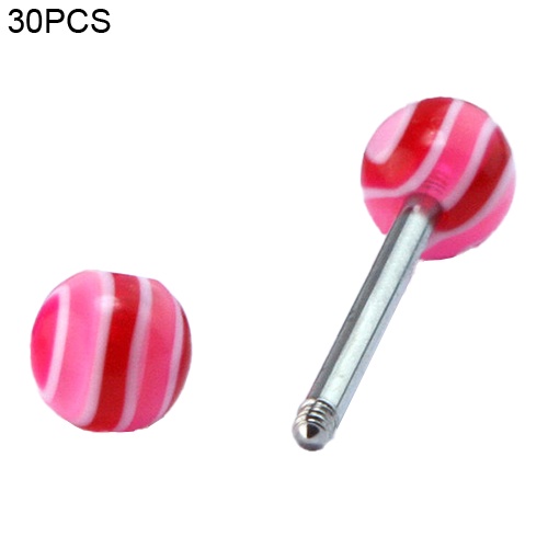 Set 30 Khuyên Xỏ Cơ Thể Bằng Thép 316L Nhiều Màu Sắc