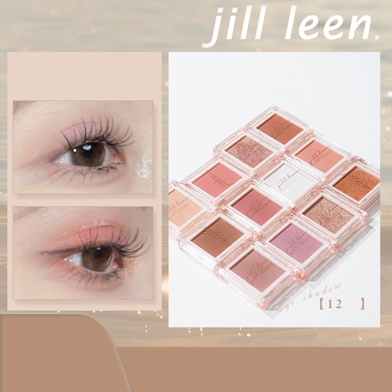 Bảng Phấn Mắt JILL LEEN Màu Đơn Sắc Lấp Lánh Trang Điểm Đa Năng