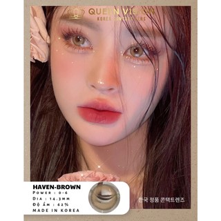 Kính áp tròng Queen Vision Cận 2 Độ Brown Choco
