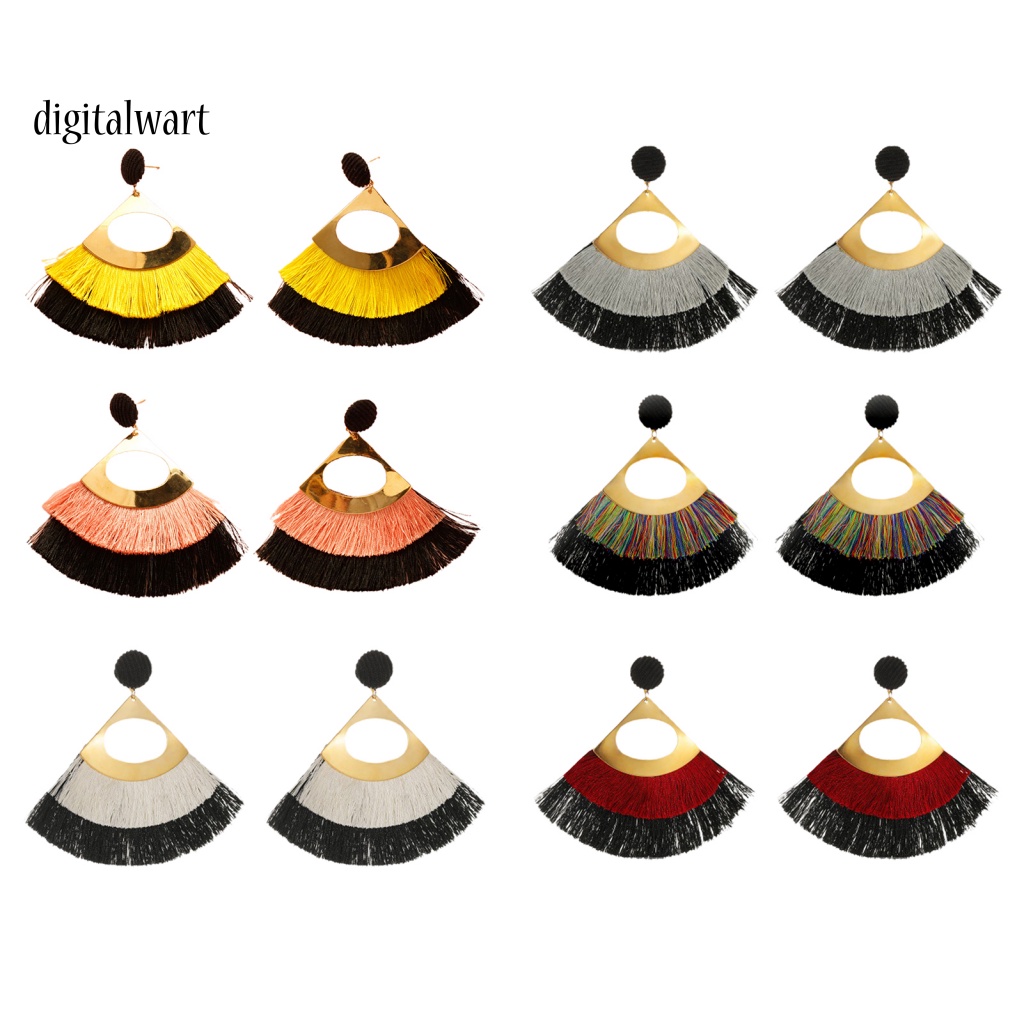 Kỹ Thuật Số| 1 Đôi Bông Tai Tua Rua Dáng Dài Phong Cách Bohemian Thời Trang Cho Nữ