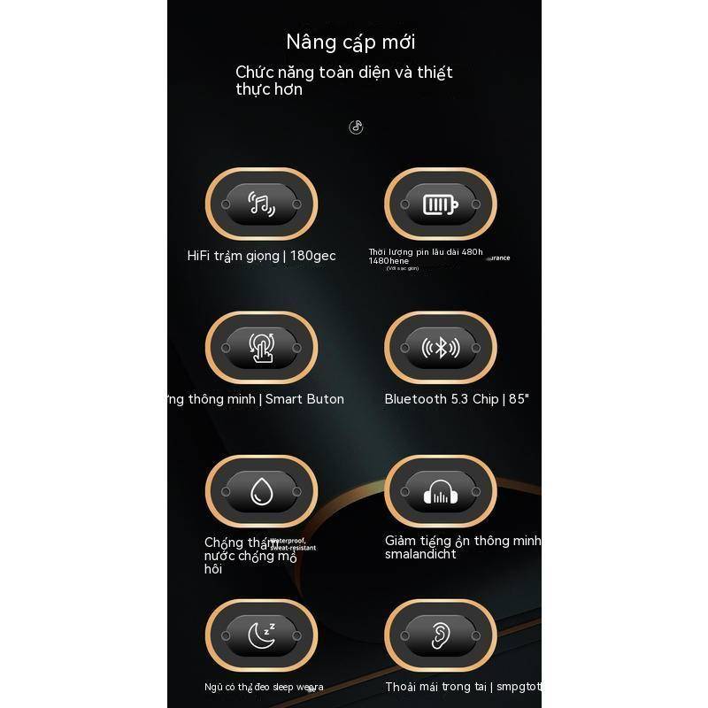 Ultra Tai Nghe Nhét Tai Bluetooth 5.3 Âm Thanh Sống Động Chất Lượng Cao