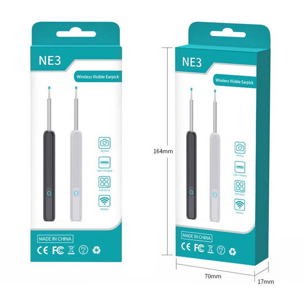 Ear Wax Remover Ear Cleaner Removal Camera Cleaning Pick Tool LED Light Scoop