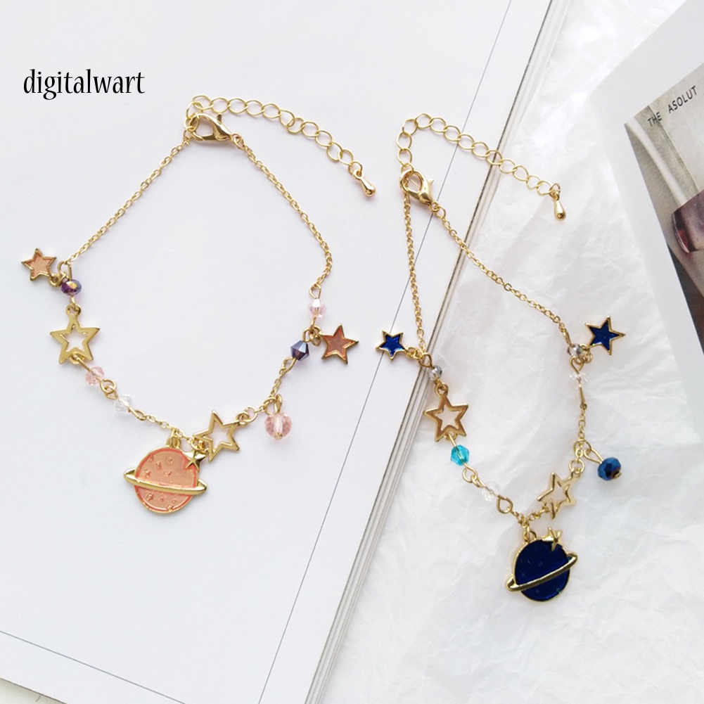 Kỹ Thuật Số| Vòng Tay Đính Đá Nhân Tạo Hình Ngôi Sao Và Hành Tinh Thời Trang