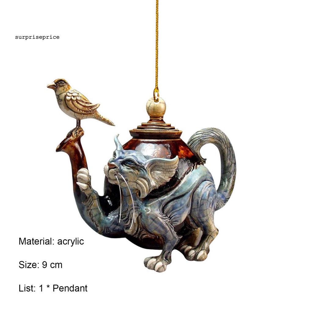 Mặt Dây Chuyền Acrylic Hình Mèo Hoạt Hình Phẳng Trang Trí Xe Hơi