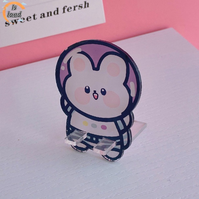 [IS] Giá Đỡ Điện Thoại Để Bàn Bằng Acrylic Trong Suốt Họa Tiết Hoạt Hình Sáng Tạo Có Thể Tháo Rờ