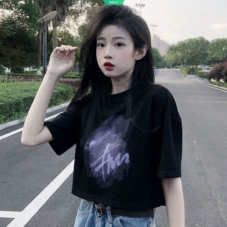 Áo Thun Tay Ngắn Dáng Rộng Thời Trang Mùa Hè Hàn Quốc 2023 Cho Nữ