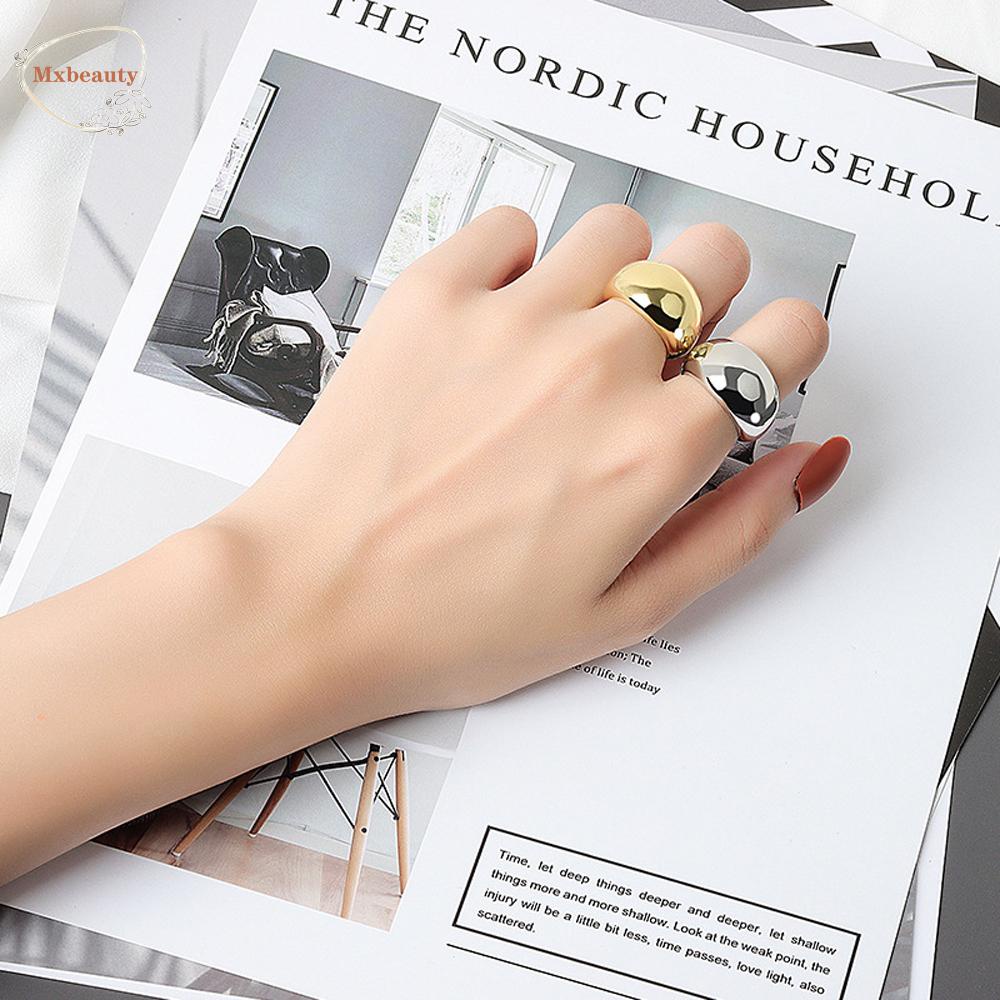 Nhẫn đeo tay kim loại đính đá phong cách vintage dành cho nữ