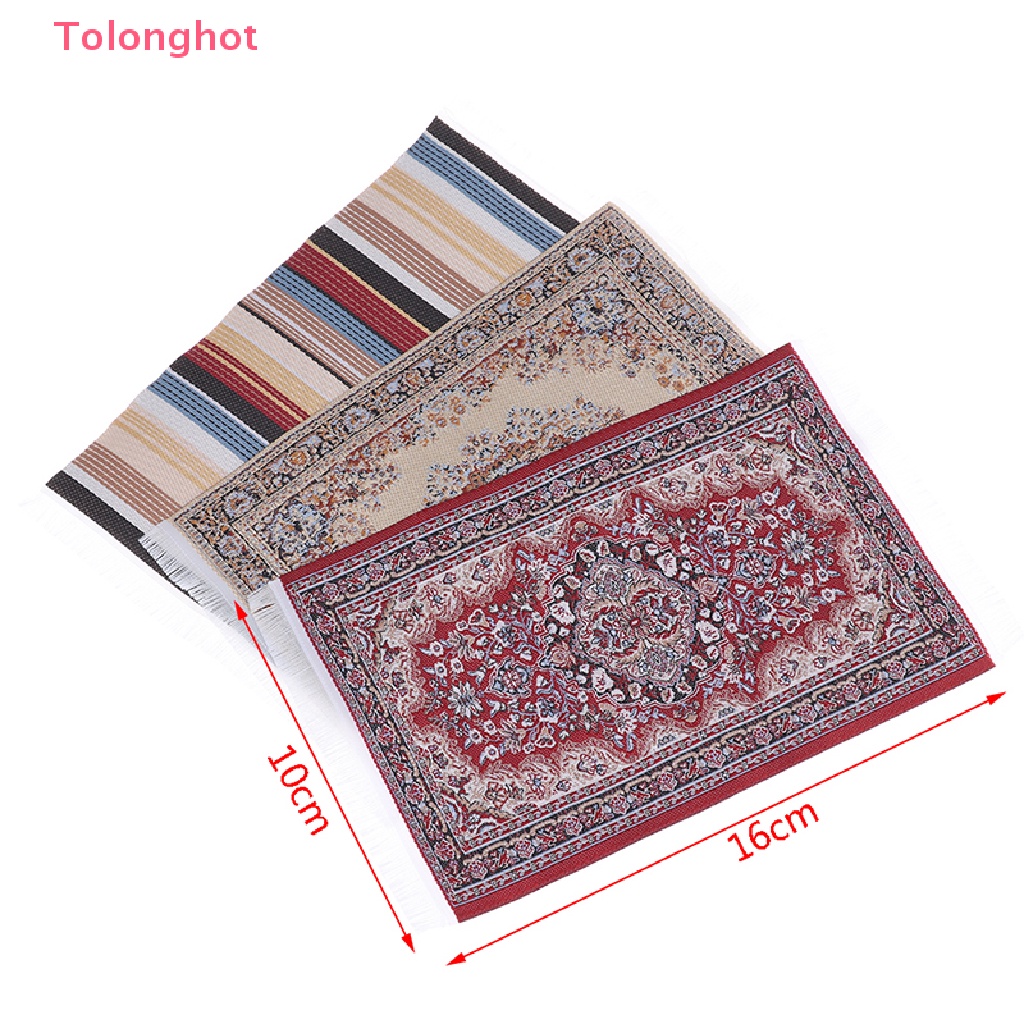 1 Thảm Trải Sàn Thổ Nhĩ Kỳ Tỷ Lệ 1: 12 Trang Trí Nhà Búp Bê