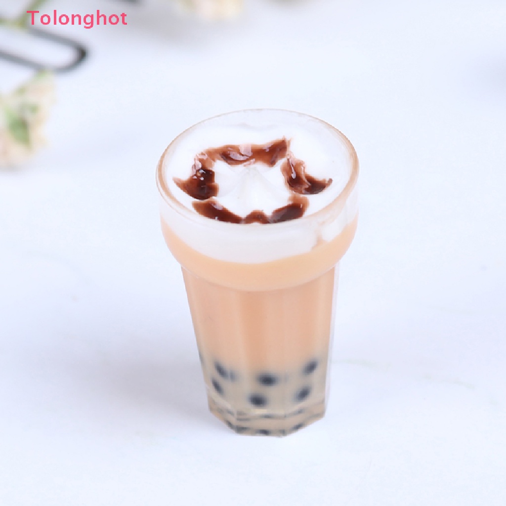 Mô Hình Ly Trà Sữa Kem Trang Trí Nhà Búp Bê