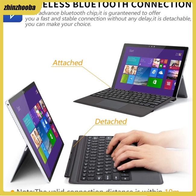 Bàn PhíM Bluetooth Ft-1089d Có ĐèN NềN Cho Microsoft Surface Pro 3 4 5 6 7