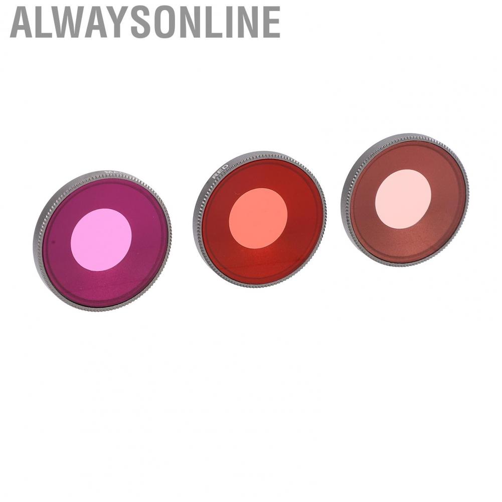 Alwaysonline Camera Lens Diving Filters  Sturdy Pink Red Purple High Definition Dive Set for Underwater