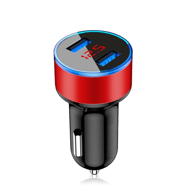 Tẩu Sạc Xe Hơi / Xe Máy Chia 2 Cổng USB 3.1A Màn Hình LCD 12-24V ar | BigBuy360 - bigbuy360.vn