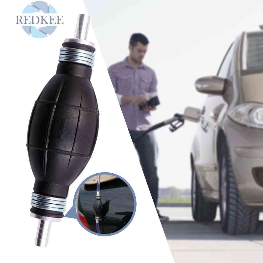 Bơm Nhiên Liệu Có Tay Cầm Cao Su 10 / 12mm Cho Xe Hơi