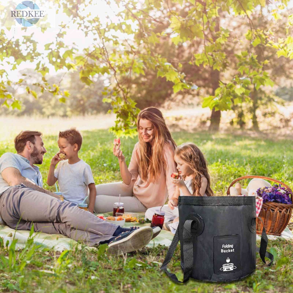 Xô Đựng Nước Sức Chứa Lớn Có Thể Gấp Gọn Tiện Dụng Mang Theo Câu Cá